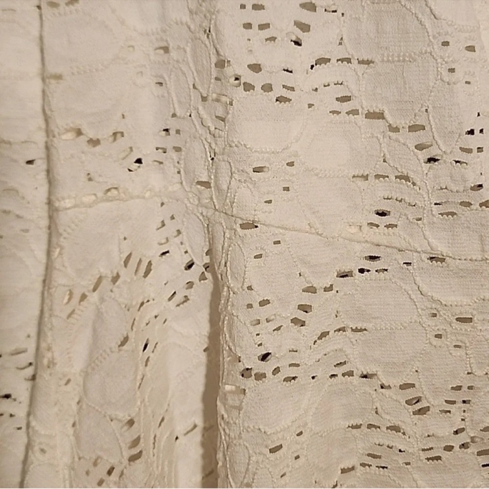 Joseph Ribkoff lace cardigan white size 8 open front - Picture 6 of 8